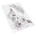 thumbnail image 4 of Tatuaje temporal adhesivo para brazo, pecho, espalda y pierna, resistente al agua, para mujer, con diseño de flor, TH‑400, 4 of 14