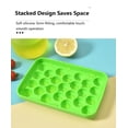 thumbnail image 3 of LEFXSMR Silicone Ice Cube Tray with Lid, Easy Release Round Ice Trays for Freezer, Reusable Ice Molds for Ice Maker, 3 of 7