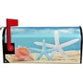thumbnail image 2 of Summer Sky Beach Mailbox Cover Blue Starfishs Seashells Mailbox Covers Magnetic Large Size 25.5" X 21" Mailbox Wraps Post Letter Box Cover Garden Decorations, 2 of 6