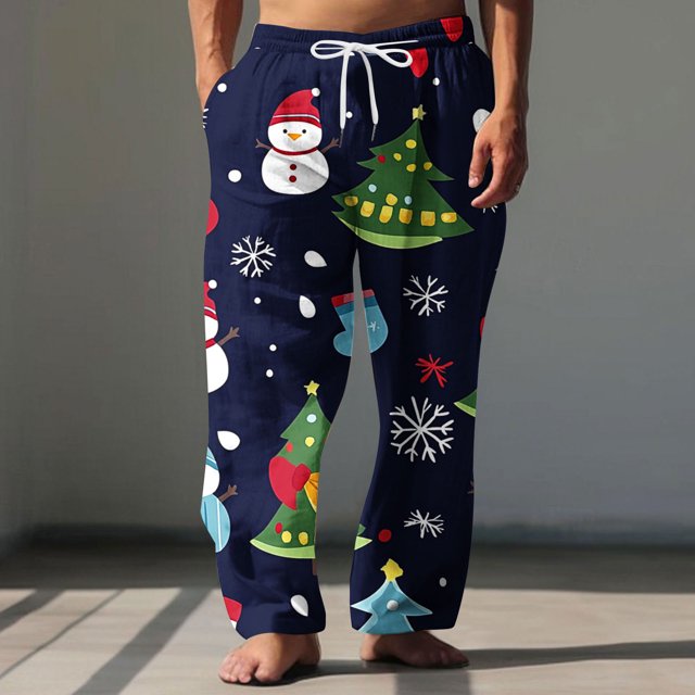 Pantalones largos para hombre, cintura elástica, transpirables, cómodos, suaves, informales, de playa, de poliéster.
