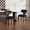 Gray, variant on AFO Mid Century Modern Dining Chairs Set of 2 Chenille Fabric Upholstered Kitchen Side Chair Solid Rubberwood Legs, Blue