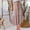 02 Coffee, variant on Weiqiqre Skirts for Women Elastic Waist Pocket Side A Line Midi Swing Flared Skirt