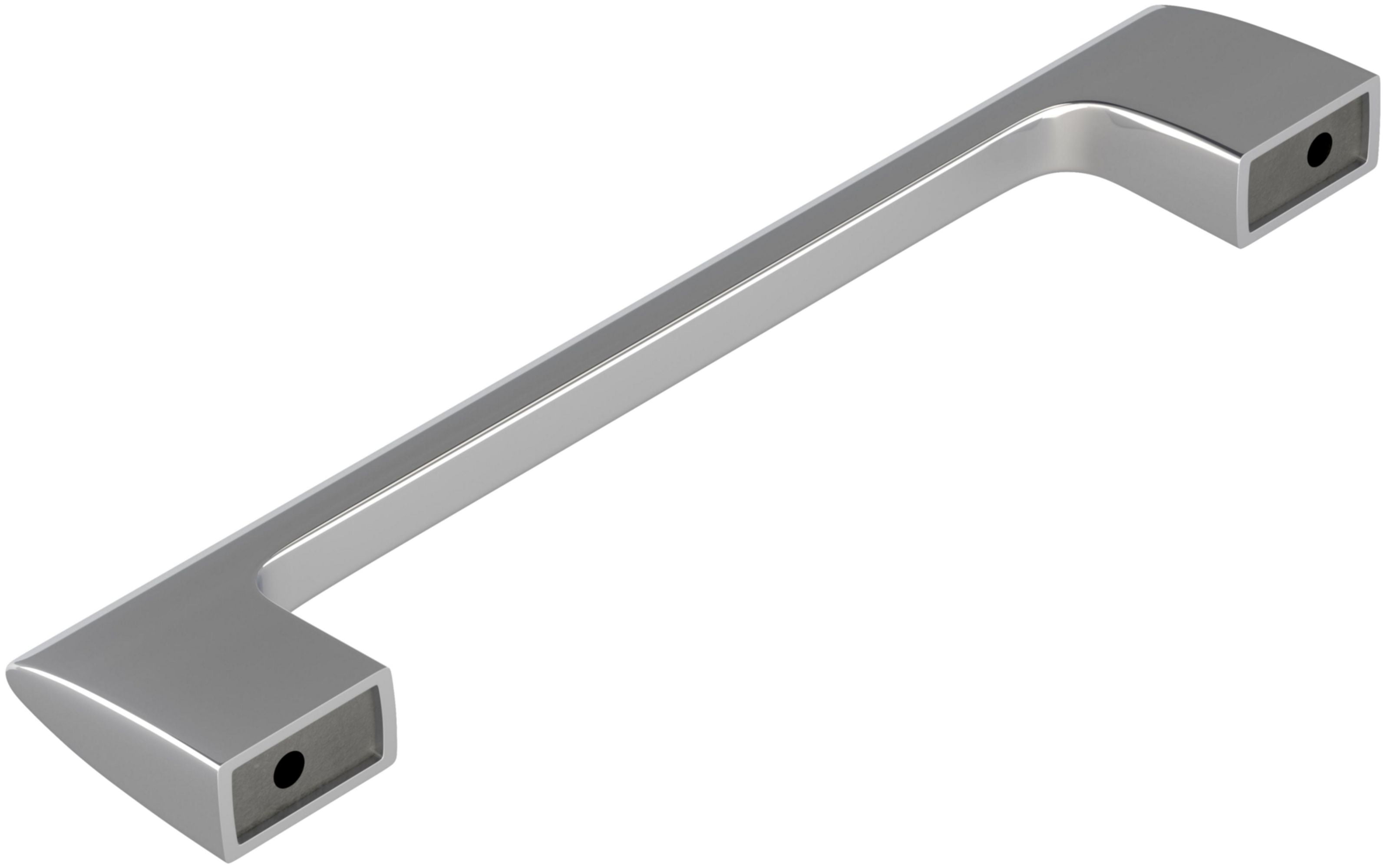 Amerock Riva 5-1/16 in (128 mm) Center-to-Center Satin Nickel Cabinet Pull