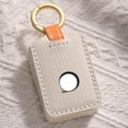 thumbnail image 4 of Premium Leather Key Fob Cover Case for Volvo S60 S90 XC40 XC60 XC90 V60 V90 2018-2025 2026, Remote Key Holder Accessories (White), 4 of 4