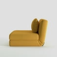 thumbnail image 4 of A&D Home Santa Polyester Futon Convertible Chair, Yellow, 4 of 9