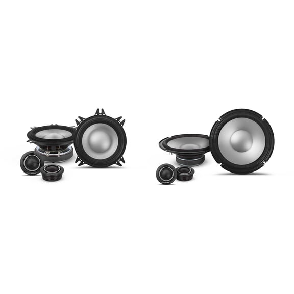 Alpine S2-S80C 8" & S2-S40C 4" - Next-Generation S-Series Component Speaker Bundle
