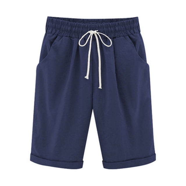 CEHVOM Pantalon d'Été Femme Grande Taille Coton Lin Décontracté