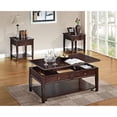 thumbnail image 2 of Benzara Wooden Coffee Table with Lift Top, Walnut Brown, 2 of 2