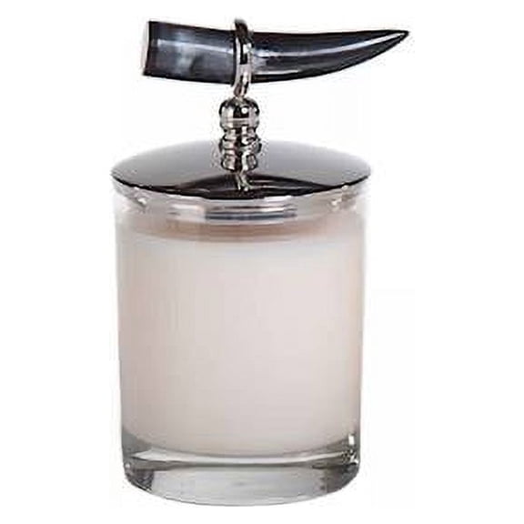 TOBACCO FLOWER Zodax Cote d Ivoire Horn Lid 9 oz Scented Jar Candle