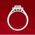 thumbnail image 4 of Eoncocoon  Ice Style 1 Carat  Moissanite Ring - Diamond-Cut Snowflake Engagement Ring for Her, 925 Sterling Silver 18K Platinum Plated,size Adjustable, 4 of 8