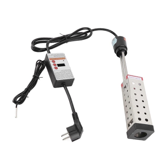Electric Immersion Heater Bucket Water Heater Household High Power Submersible Pool Bathtub Heater with Thermostat Auto Shutoff