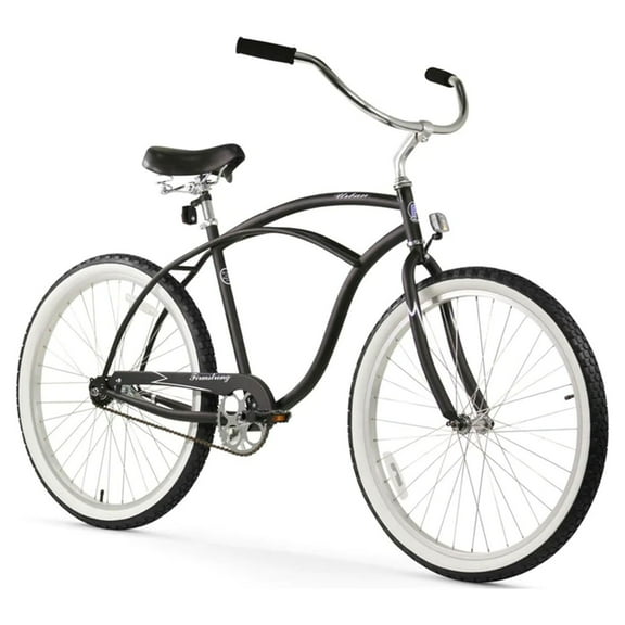 Firmstrong Urban Man Single Speed Mens 26" Beach Cruiser Bicycle, Black