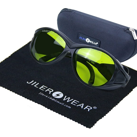 180-420 &740-1100nm Laser Safety Glassess 808nm Laser Engraving Protective Goggles,980nm, 1064nm Industrial Laser Protective Glasses,Professional OD6  YAG,Semi-Conductor, Fiber Laser Safety Glassess