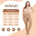 thumbnail image 5 of Manzi 2 Pairs Plus Size Opaque Tights for Women 70D Run Resistant Control Top Pantyhose, 5 of 7
