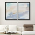 thumbnail image 2 of IDEA4WALL Framed Canvas Print Wall Art Set Pastel Paint Stroke Wave Collage Digital Art Decor Retro Pastel Abstract Artwork Contemporary for Living Room, Bedroom, Office - Black 24"x36"x2, 2 of 5