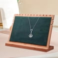 thumbnail image 5 of Freestanding Necklace Pendant Display Stand Necklace Easel Showcase Holder Jewelry Display Rack for Dresser Countertop Bedroom Decor Green, 5 of 8