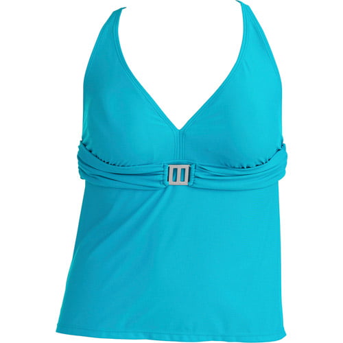 George - Women's Plus-Size Banded Tankini Swimsuit Top - Walmart.com