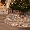 thumbnail image 5 of Rateoe Traditional Tribal Aztec Pattern Christmas Tree Skirt with Ties , Christmas Tree Decorations, Farmhouse Christmas Decor Xmas Holiday Decorations-48", 5 of 6