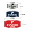 thumbnail image 2 of Fancy No Trespassing We are Tired of Hiding the Bodies Sign (Brushed Silver) - Small, 2 of 5