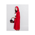 thumbnail image 3 of Disfraz de Caperucita Roja GóTica para Mujer Capa con Capucha Vestido de Fiesta de Halloween de Navidad con Capa Adulto Juego de Rol M, 3 of 7
