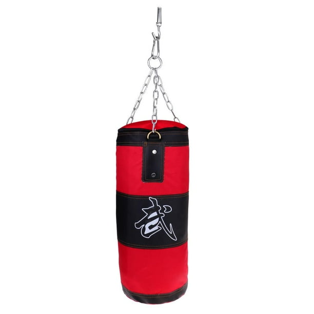 Saco De Boxeo Sacos De Arena De Perforacion Vacios Artes Marciales Entrenamiento De Kickboxing 70cm Sunnimix Saco de arena de boxeo Walmart en linea