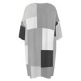 thumbnail image 5 of Geometric Modern Art Gray Black Sleepshirts For Sleeping Travels Loose Sleepdress Pajama Dress Soft Nightdress Sleepwear, 5 of 7