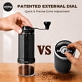 thumbnail image 4 of Ceving Manual Coffee Grinder, Stainless Steel Burrs, 60g Large Capacity, 40 External Settings, High‑Precision, Food‑Grade Plastic Body, Cosmo Black, 4 of 11