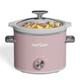 thumbnail image 3 of 2QT Small Slow Cooker with Removable Ceramic Pot, 3 Heating Settings, Dishwasher-Safe Glass Lid, Pink, 3 of 10