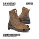 thumbnail image 3 of Botas de trabajo Carhartt Ironwood impermeables para hombre, color marrón, 14 m, 3 of 6