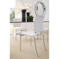 thumbnail image 2 of Brika Home Chaise d'Appoint Moderne en Simili Cuir Blanc (Lot de 4), 2 of 6