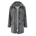 thumbnail image 2 of IMENGL Solid wool corduroy flannel jacket, Gray 3XL, Size 3XL, 2 of 5