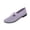 Purple, variant on Wensltd Women Solid Color Breathable Knitted Ballet Flats Comfy Lightweight Round Toe Casual Walking Shoes