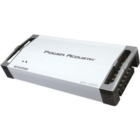 Power Acoustik RZ4-3000D 3000 W Max Razor Series Monoblock 4 Channel Amplifier