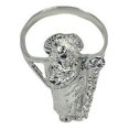 thumbnail image 4 of JOYARIS Anillo San Judas Tadeo Con Zirconias Plata Solida 925 Talla 11.5 AN-0000237, 4 of 4