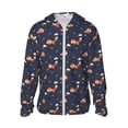 thumbnail image 1 of Fotbe Cartoon Fox Chaqueta con Protección Solar UPF 50+ para Hombre y Mujer, Camisa con Capucha y Bolsillos-XX-Large, 1 of 7
