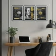 thumbnail image 2 of Hieng Dollar Money Canvas Wall Art Decor Vintage 100 Dollar Bill Motivational Poster Painting for Home Decor and Office Living Room Artwork Unframed, 2 of 6