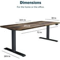 Vari Electric Standing Desk 60x30 Varidesk, Adjustable Height Stand