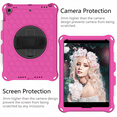 thumbnail image 4 of For 2019 iPad Air 10.5, iPad Pro 10.5" Case, Case with Screen Protector, Swivel Stand, Hand Strap & Shoulder Strap Pen Holder for Everyday Use - Rose Red, 4 of 4