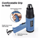 thumbnail image 3 of Pistola De Calor De Temperatura Regulable 4 Boquillas 2000w Azul, 3 of 4