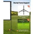 thumbnail image 3 of 100 Inch Projector Screen with Stand Portable Dual-Tripod 16:9 4K HD Wrinkleless Indoor Outdoor Projection Screen Wide 160° Angle with Carry Bag for Home Theater Movie Presentation, 3 of 8