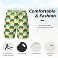 thumbnail image 3 of Balery Turtle On Skateboard Mens Swim Trunks Swim Shorts for Men Quick Dry Inseam Beach Shorts with Compression Liner Pocket-Small, 3 of 9