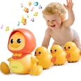 thumbnail image 1 of Juego de juguetes para gatear para bebés JUYEE, patos magnéticos que se balancean con música, 1 of 6