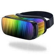 MightySkins SAGEVR-Rainbow Streaks Skin for Samsung Gear VR Original Cover Wrap Sticker - Rainbow Streaks