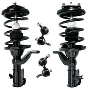 Detroit Axle - Front Strut Replacement for Acura EL Honda Civic, Coil Spring Assembly, Sway Bar - 4pc Suspension Kit Fits select: 2001-2002 HONDA CIVIC LX, 2003-2005 HONDA CIVIC HYBRID