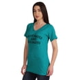 thumbnail image 4 of Inkmeso T-shirt à Col en V Amusant Caféiné & Vacciné Pro-Vaccin pour Femmes, 4 of 8