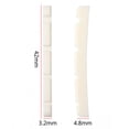 thumbnail image 3 of AFQH Guitar Slotted Flat Bottom Bone Nut For 4 Strings Bass 42mm*3.2mm*4.8mm, 3 of 8