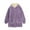Purple, variant on APEXFWDT Women's Fleece Bed Jacket Stylish Long Sleeves Hooded Jacket Warm Front Button Fleece Home Coat Outerwear with Pcokets for Women Homewear