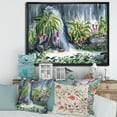thumbnail image 2 of Designart 'Abstract Tropical Plants Oasis' Farmhouse Framed Canvas Wall Art Print, 2 of 5