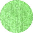 thumbnail image 1 of Ahgly Company Indoor Round Solid Green Modern Area Rugs, 5' Round, 1 of 4