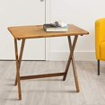 thumbnail image 2 of American Trails Arizona Solid American Red Oak Folding Table, Warm Brown (New), 2 of 5